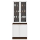 Cristaleira Dupla 4 Portas Com Vidro Unna Poliman Móveis Nogu