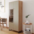 Cristaleira Dupla Porta Bipartida 4 Prateleiras Mdp Premium S