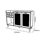 Cristaleira E Balcão Buffet Adega Arcade - Mobler - Nature/of