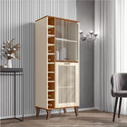 Cristaleira E Balcão Buffet Adega Arcade - Mobler - Nature/of