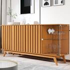 Cristaleira E Buffet Com Porta Ripada Natales Nature