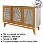 Cristaleira E Buffet Sala 3 Portas 1639x1255 Branco Nature Te