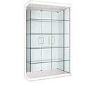 Cristaleira Em Vidro Glass 02 Portas Grande Branco Laca