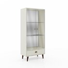 Cristaleira Espelhada 2 Portas 1 Gaveta 68cm Movelbento Off W