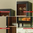 Cristaleira Estante Para Livros Ditália 1 Porta Vidro E-963