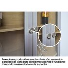 Cristaleira Estante Para Livros E-957 2 Portas Com Vidro 80cm