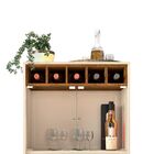 Cristaleira Flor Cor Creme Tronco Ripado Dj Moveis