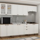 Cristaleira Forno 800 Branco/ébano