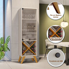 Cristaleira Graça 1 Porta E Adega Jcm Movelaria Off White Cin