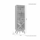 Cristaleira Graça 1 Porta E Adega Jcm Movelaria Off White Cin