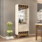 Cristaleira Graça 2 Portas Off White/demolição Dj Móveis