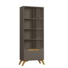 Cristaleira Grécia 2 Portas 1 Gavetas Mavaular Platinum Natur