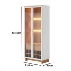 Cristaleira Guanabara 2 Portas 1 Gaveta Off White/freijó - Co