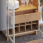 Cristaleira Guanabara 2 Portas 1 Gaveta Off White/freijó - Co