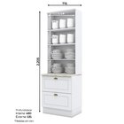 Cristaleira Henn Americana 2 Portas 2 Gavetas Sd C357-05