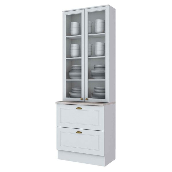 Cristaleira Henn Americana 2 Portas 2 Gavetas Sd C357-05