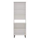 Cristaleira Iluminata 100% Mdf Com 2 Portas De Vidro E Espaço