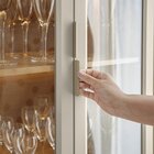 Cristaleira Jantar 2 Portas Vidro 180cmx70cm Allure Jequitibá