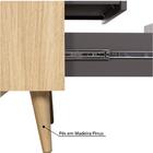 Cristaleira Kaya Com 2 Portas - Natural/grafite