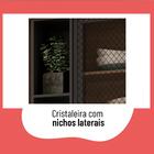 Cristaleira Laura 70cm Multimóveis Cr6204 Mel/fumê