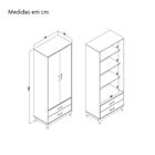 Cristaleira Legno 700x1800x400mm Movelbento