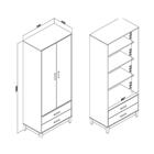 Cristaleira Legno 700x1800x400mm Movelbento