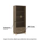 Cristaleira Legno Com 2 Gavetas - Freijó