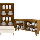 Cristaleira Liz E Buffet Quartzo Para Sala Henn