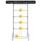 Cristaleira Lizz 2 Portas 3 Prateleiras Off White/cedro - Cas