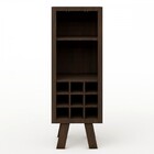 Cristaleira Londres 1 Prateleira 9 Nichos Marrom - Pnr Móveis