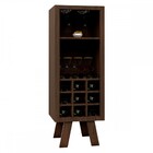 Cristaleira Londres 1 Prateleira 9 Nichos Marrom - Pnr Móveis