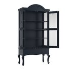 Cristaleira Luis Xv Alta Azul Petróleo