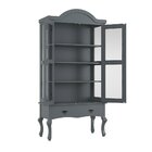 Cristaleira Luis Xv Alta Cinza