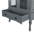 Cristaleira Luis Xv Alta Cinza