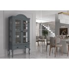 Cristaleira Luis Xv Alta Cinza