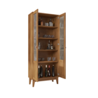 Cristaleira Lyra 2 Portas De Vidro 4 Prateleiras Mdf E Mdp E