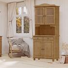Cristaleira Madeira Maciça 4 Portas 88 Cm 8926 Milani Store