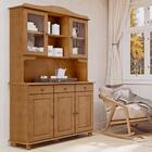 Cristaleira Madeira Maciça 5 Portas 129 Cm 8925 Milani Store