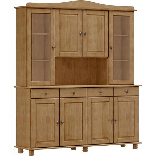 Cristaleira Madeira Maciça 8 Portas 169 Cm 8963 Milani Store