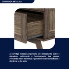 Cristaleira Madeira Maciça Pinus Com Hdf Porta De Vidro  Imbu