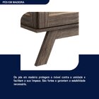 Cristaleira Madeira Maciça Pinus Com Hdf Porta De Vidro Imbui