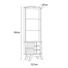 Cristaleira Marina Jade/oliva - Madetec