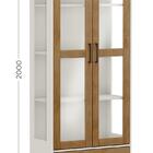 Cristaleira Milão - 2 Portas 1 Gaveta - Off White/freijó