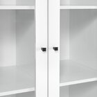 Cristaleira Modular 2 Portas Pés Palito Prisma Yescasa Branco
