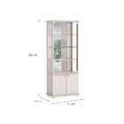 Cristaleira Monalisa 4 Pt Off White