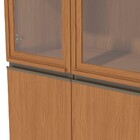 Cristaleira Mônica 4 Portas Com Vidro E Led Canela - Kappesbe