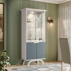 Cristaleira Mykonos Off White Cinza