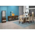 Cristaleira New Vina - Dj Móveis - Castanho