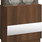 Cristaleira New Vina - Dj Móveis - Castanho