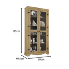 Cristaleira New York Cinamomo - Rv Móveis